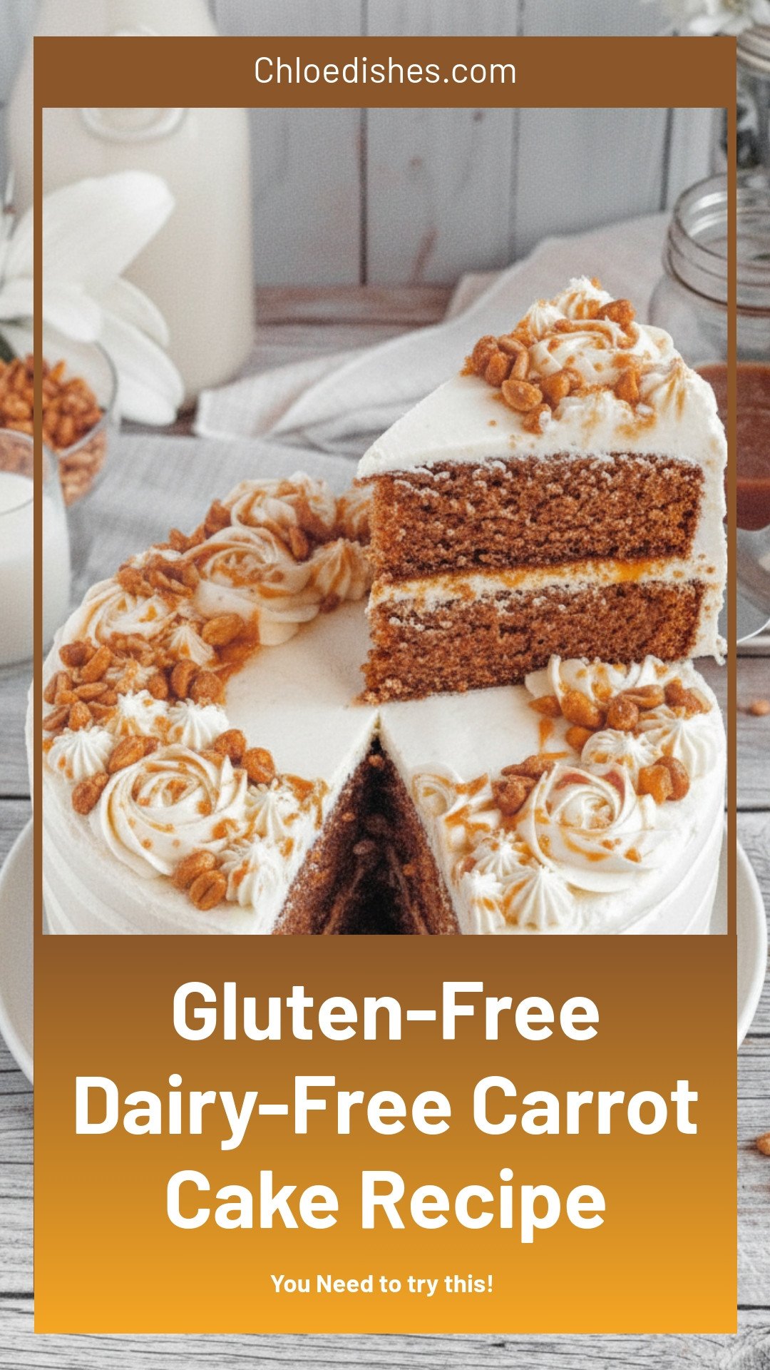 Dairy-Free Carrot Cake (Gluten-Free)