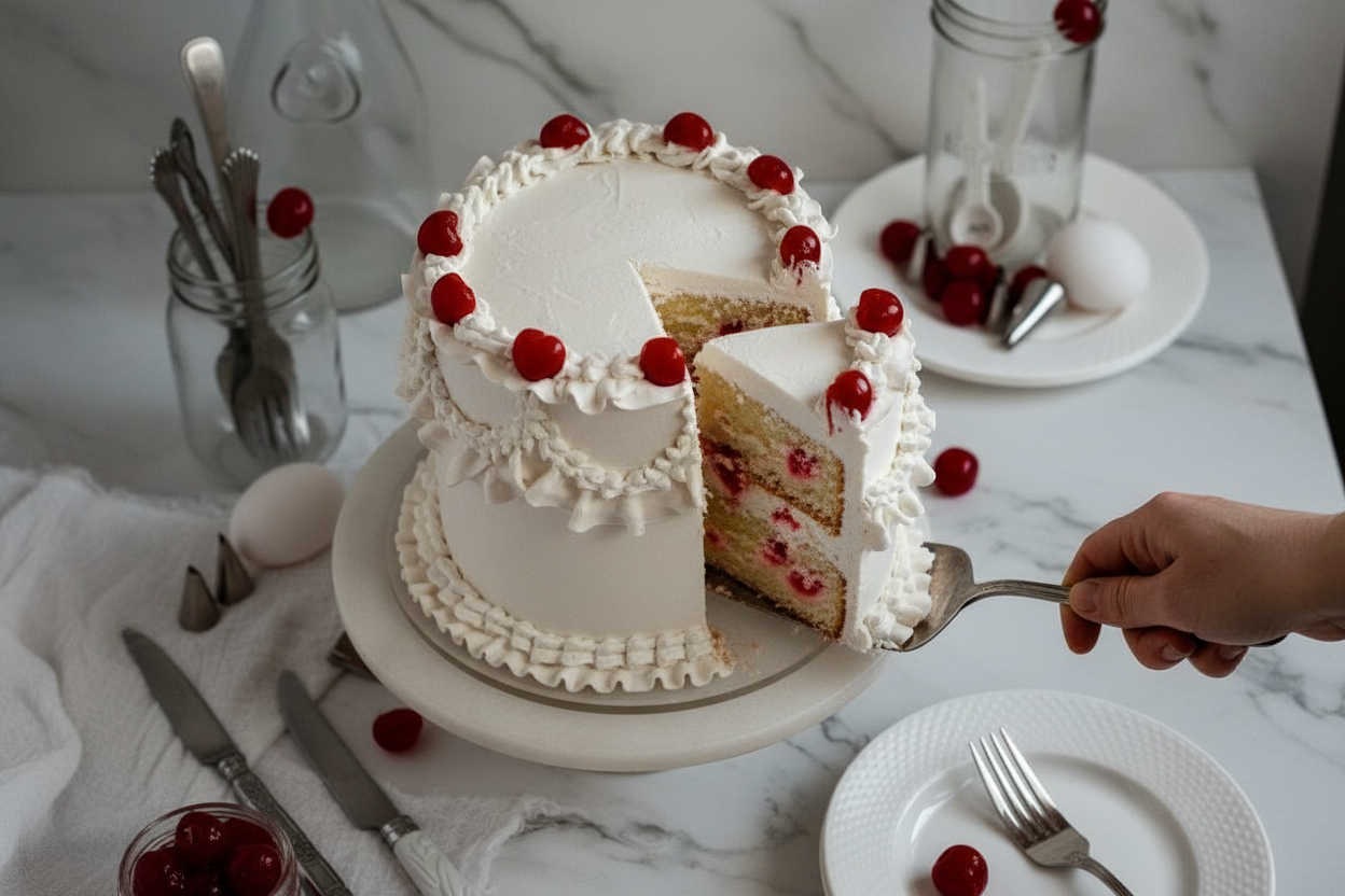 Gluten-Free Dairy-Free Cherry Chip Cake Recipe
