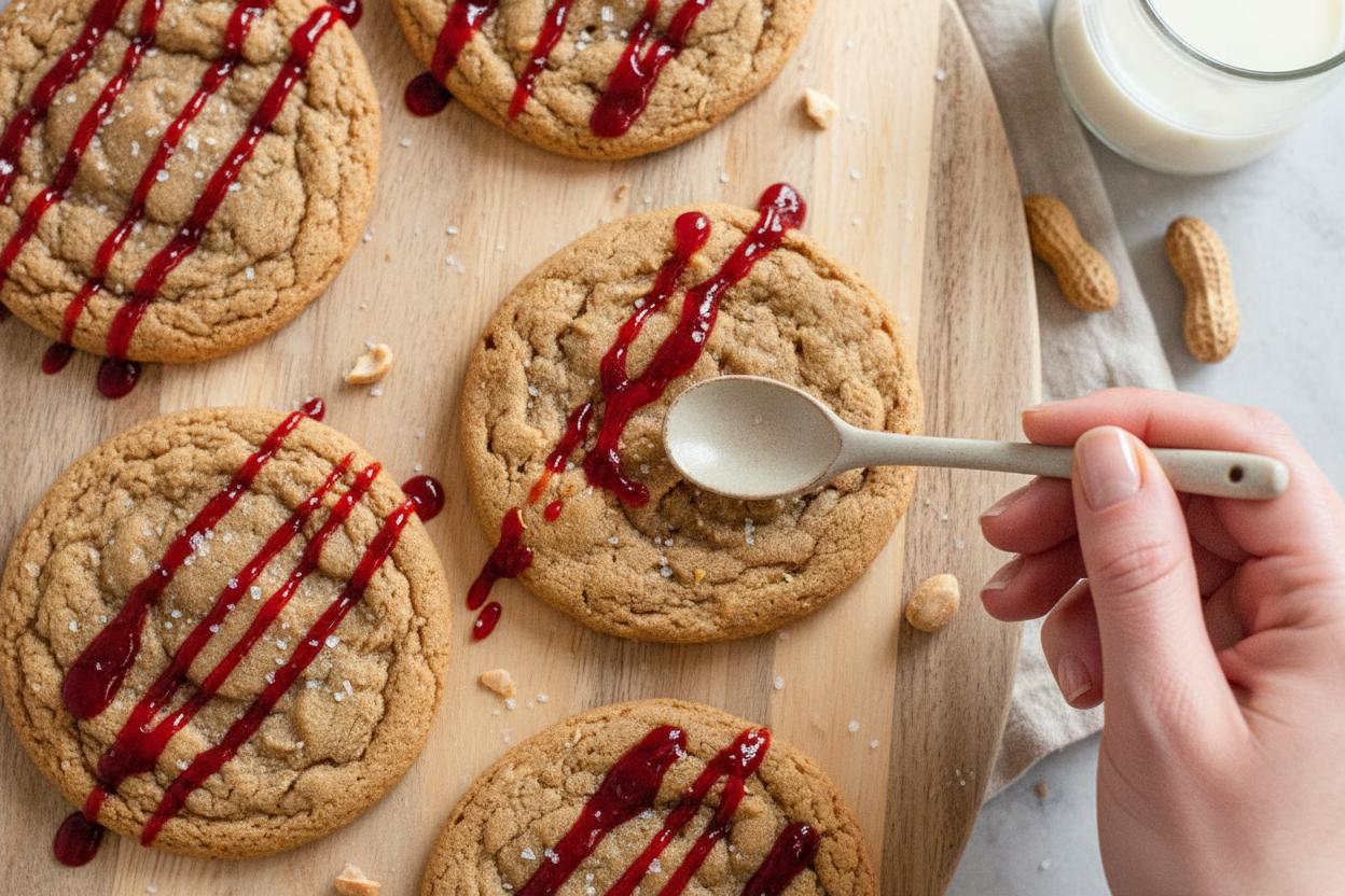 Gluten-Free Dairy-Free Peanut Butter Jelly Cookies