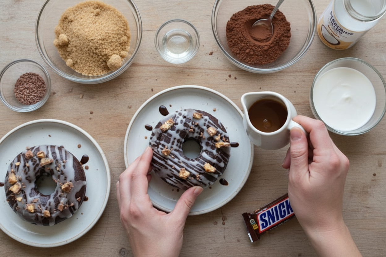 Gluten-Free Dairy-Free Snickers Donuts Recipe