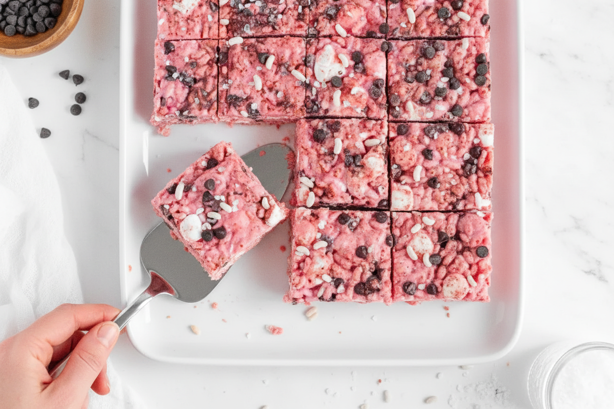 Gluten-Free Dairy-Free Strawberry Rice Krispie Treats
