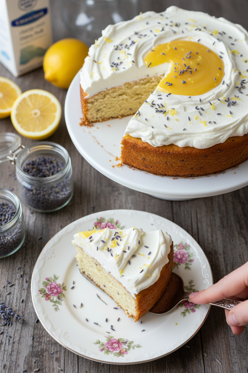 Lemon Lavender Cake (GF & DF Option)