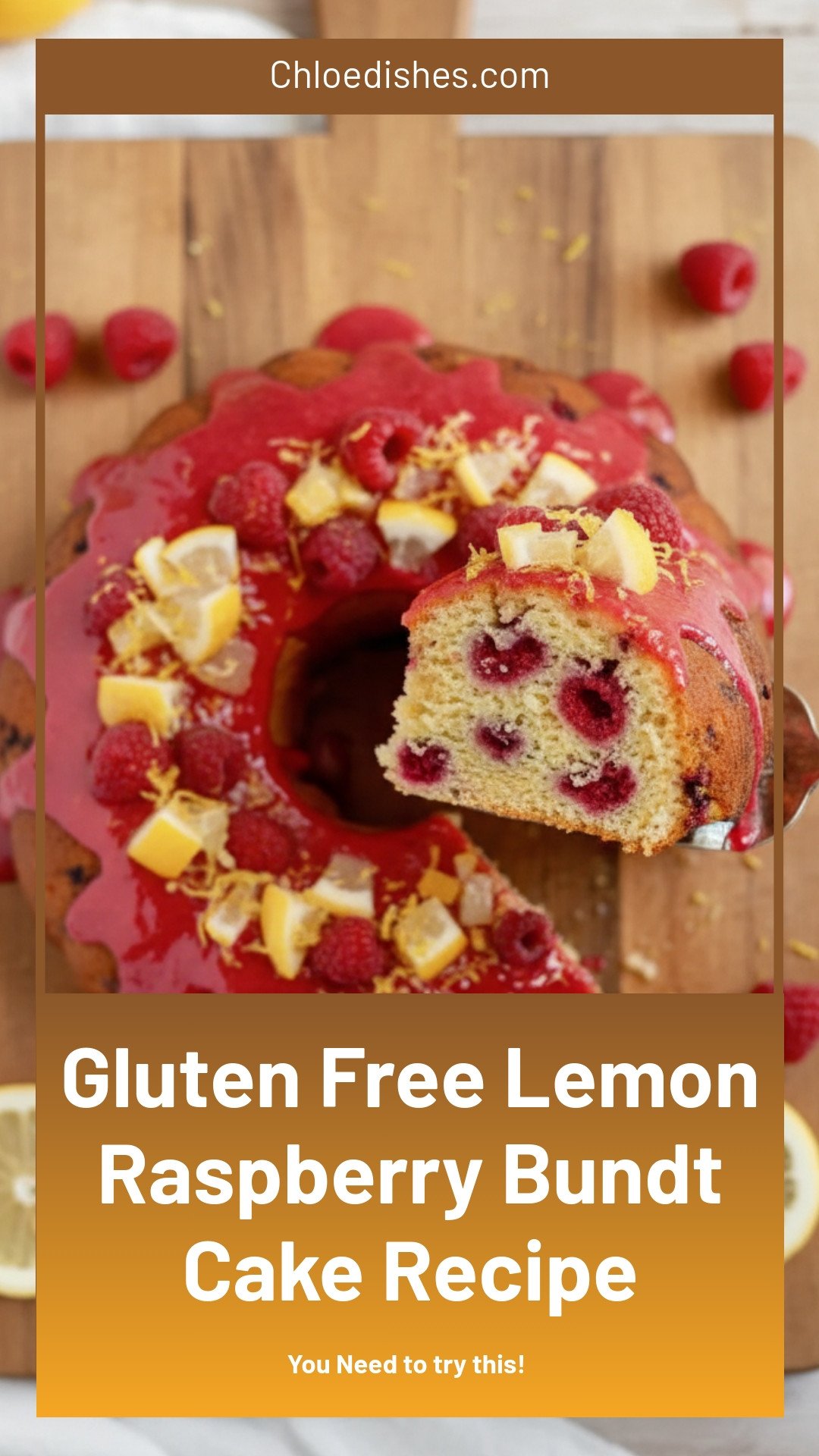 Lemon Raspberry Bundt Cake (GF & DF Option)