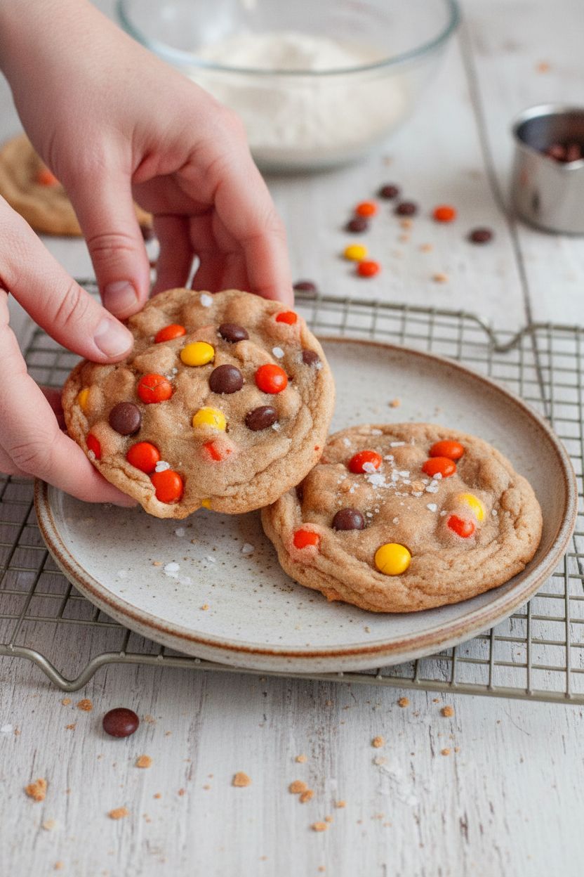 Gluten-Free Reese’s Pieces Cookies