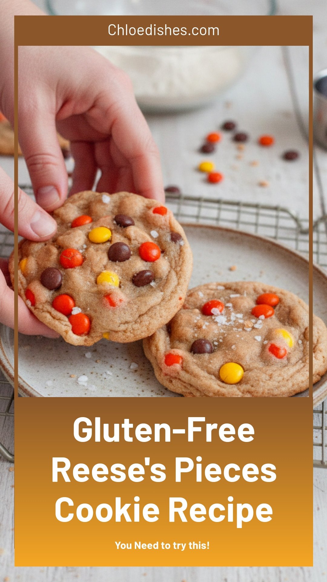 Gluten-Free Reese’s Pieces Cookies