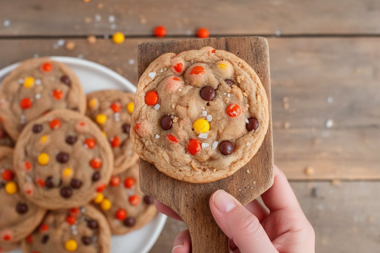 Gluten-Free Reese’s Pieces Cookies
