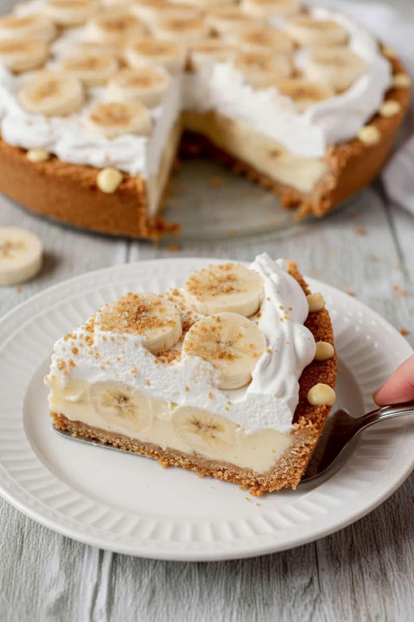 Vegan Banana Cream Pie (Gluten-Free Option)