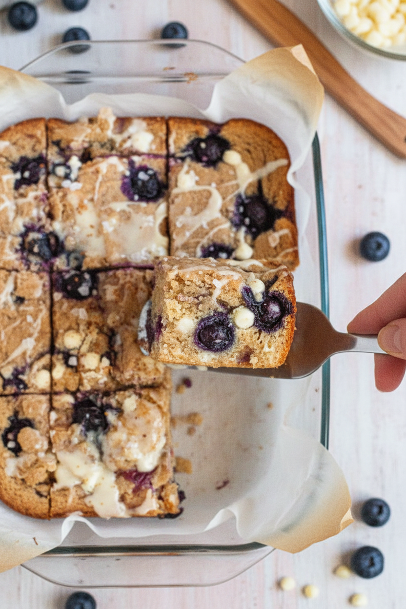 Blueberry Blondies (Gluten-Free & Vegan)