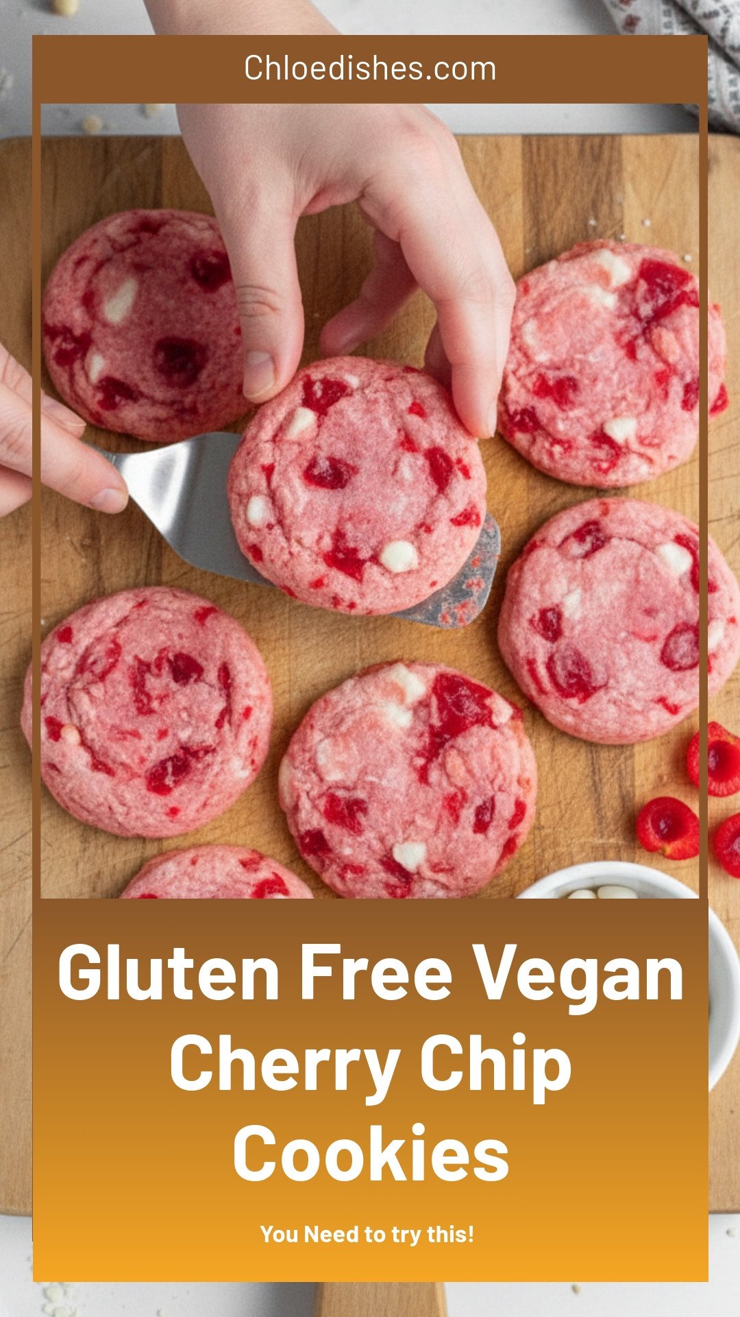 Cherry Chip Cookies (Gluten Free & Vegan)