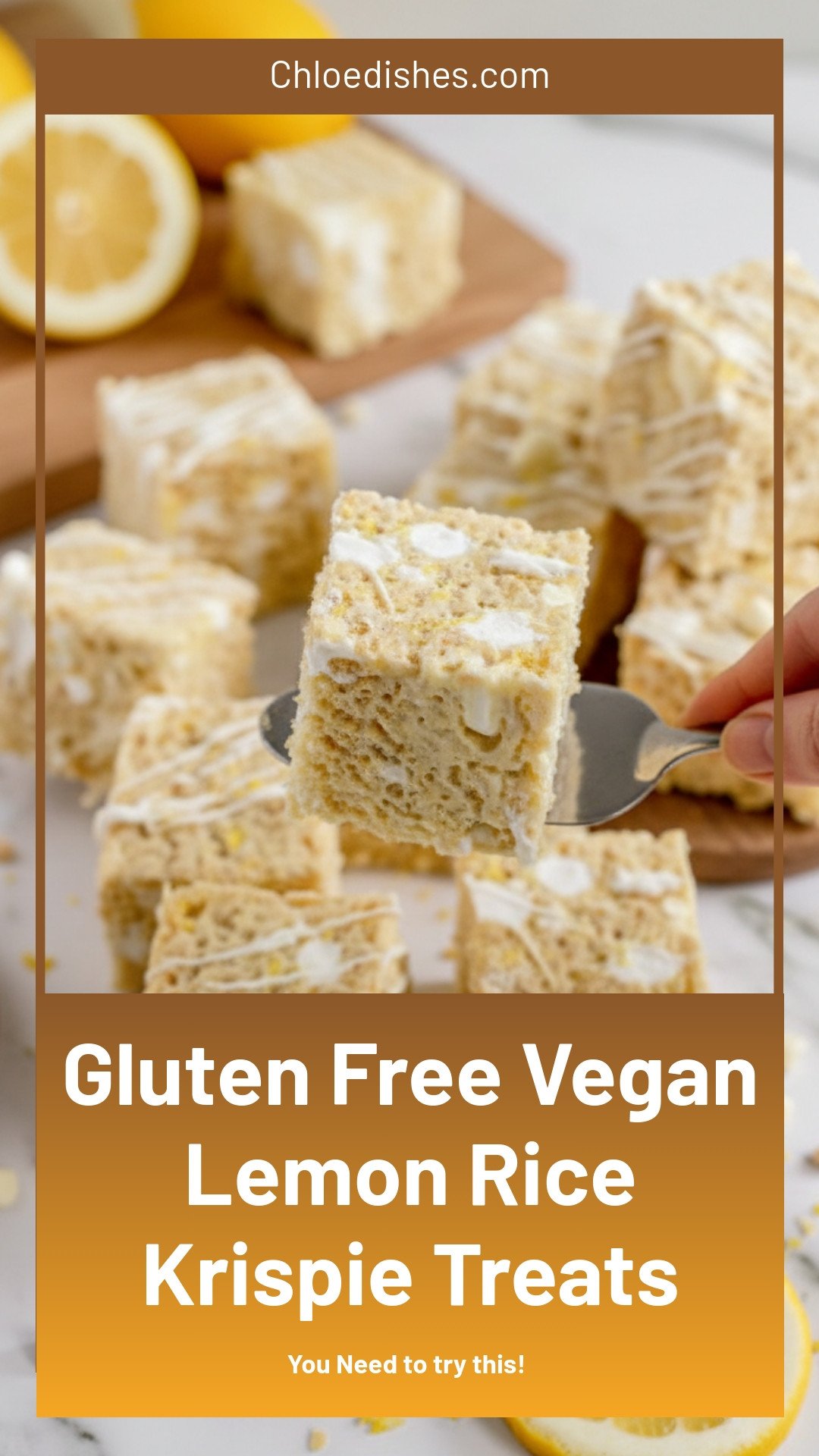 Lemon Rice Krispie Treats (Gluten-Free & Vegan)