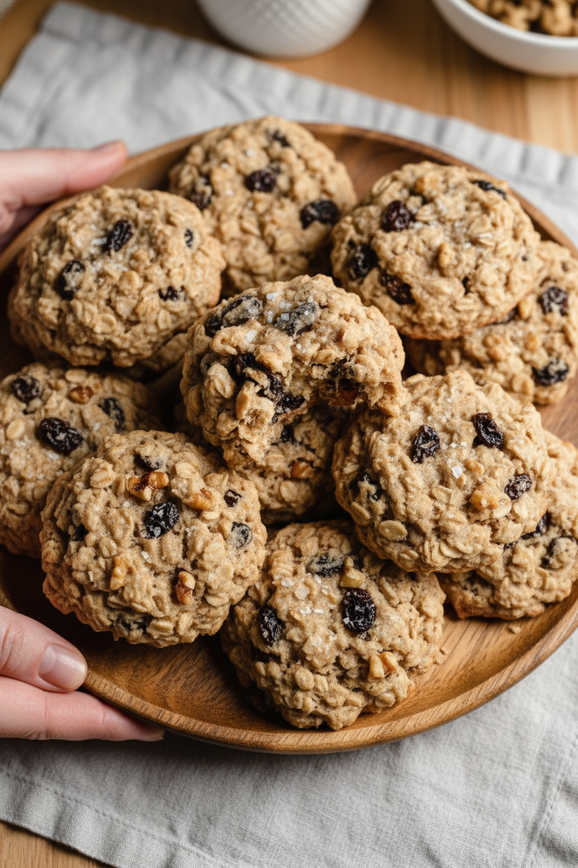 Gluten-Free Oatmeal Raisin Cookies (Vegan Option)