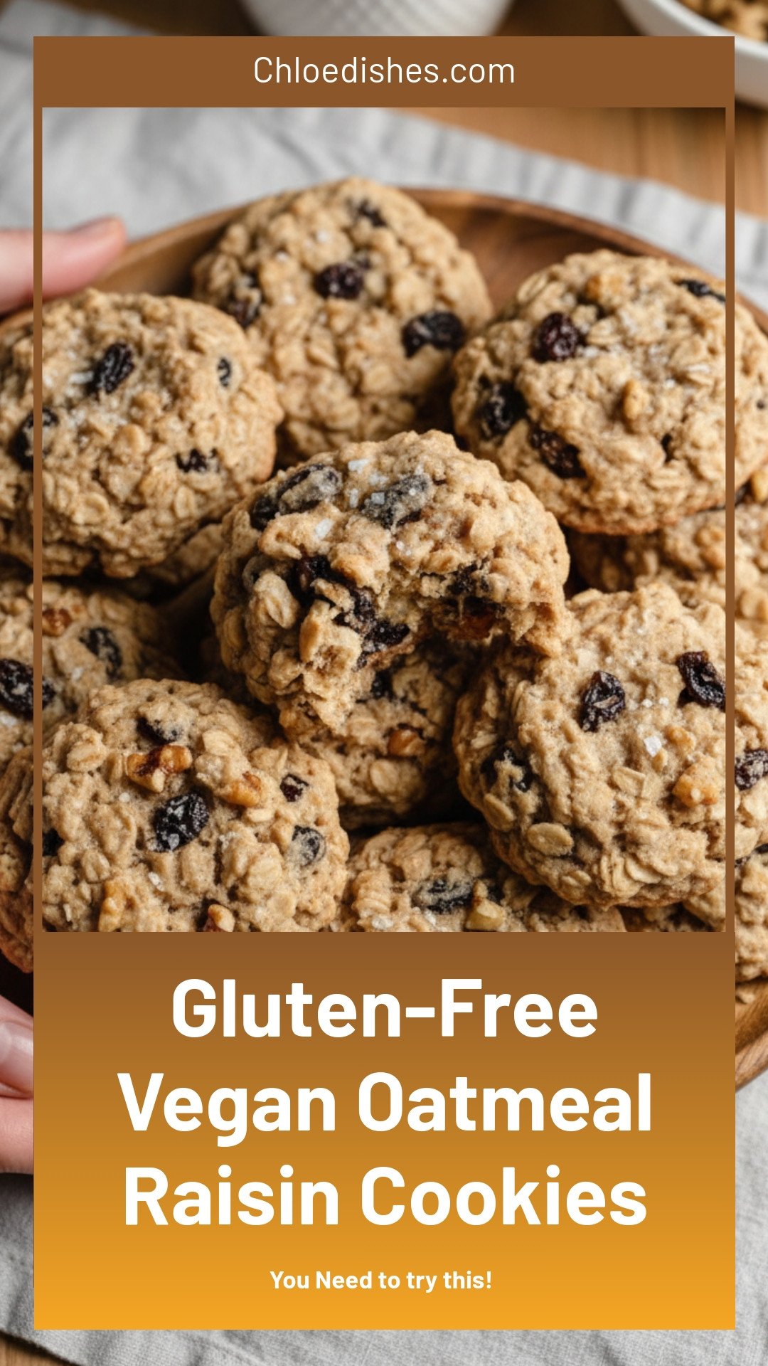 Gluten-Free Oatmeal Raisin Cookies (Vegan Option)