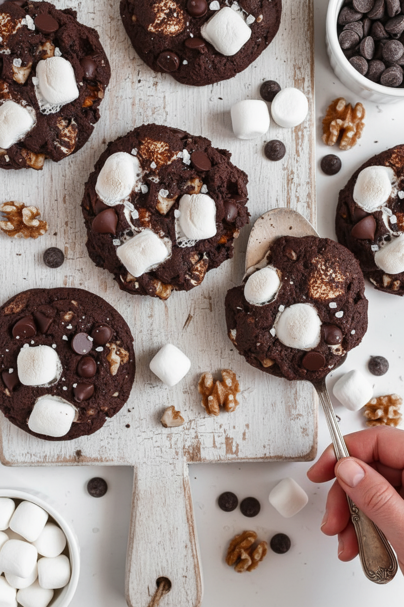 Rocky Road Cookies (Gluten-Free & Vegan)
