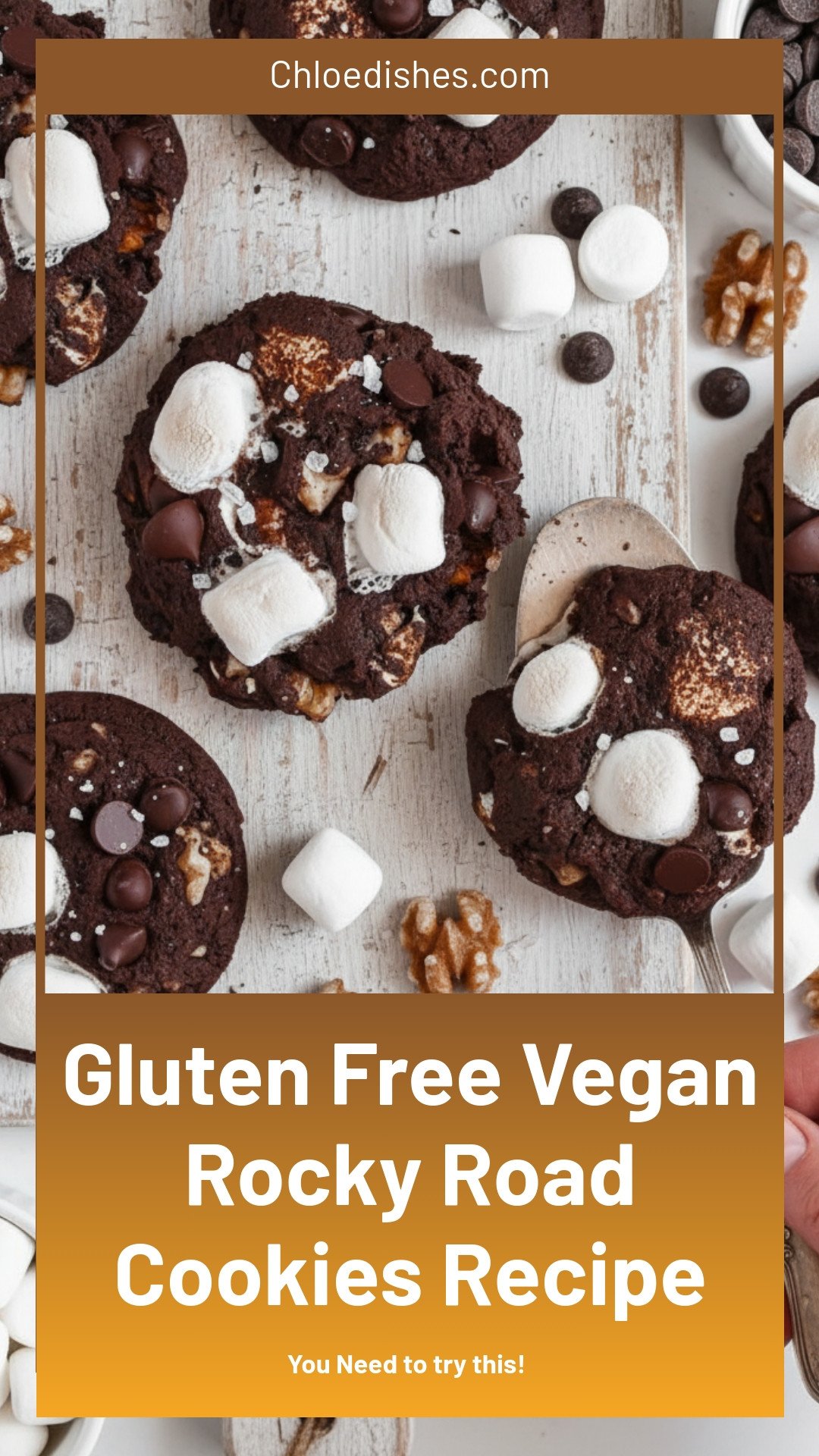 Rocky Road Cookies (Gluten-Free & Vegan)