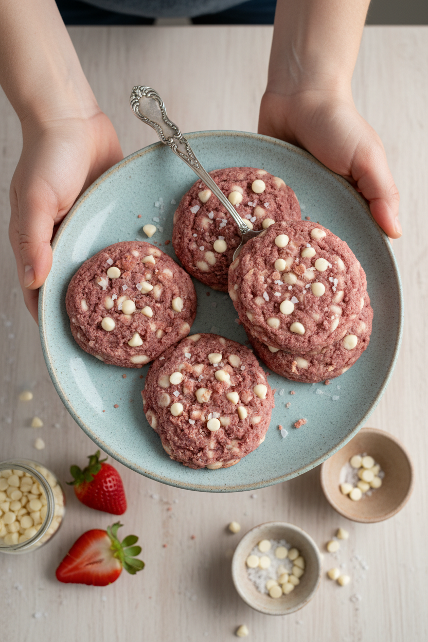 Vegan Strawberry Cookies (Gluten-Free)