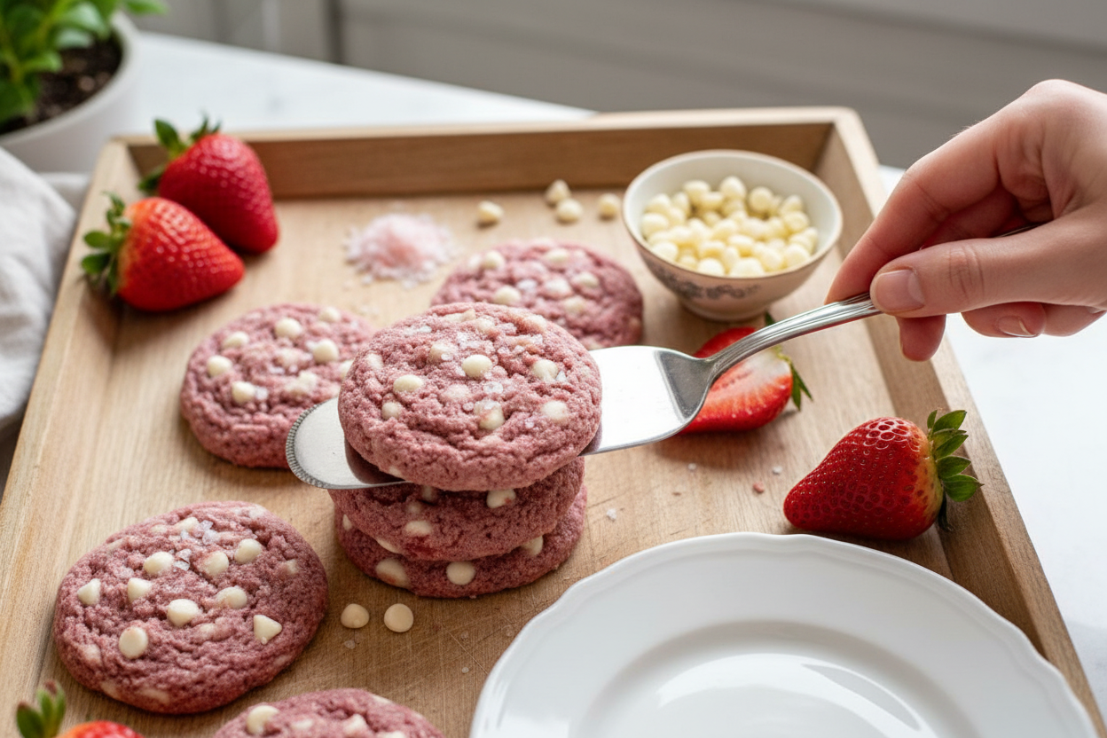 Gluten Free Vegan Strawberry Cookies Recipe