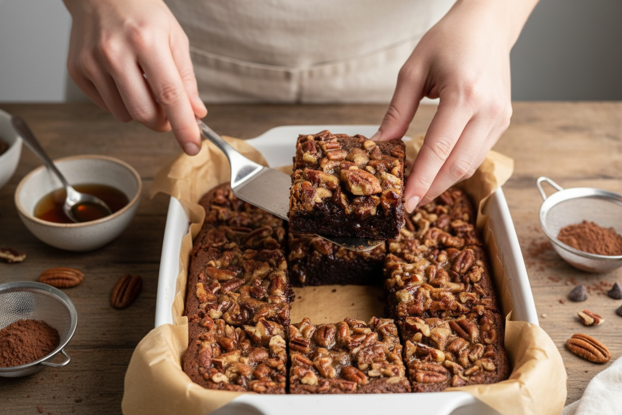 Gooey Pecan Pie Brownies Recipe