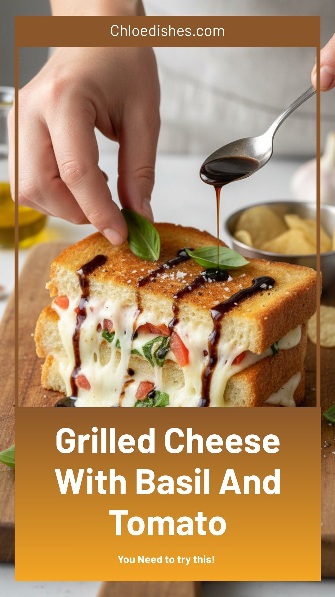 Basil-Tomato Grilled Cheese