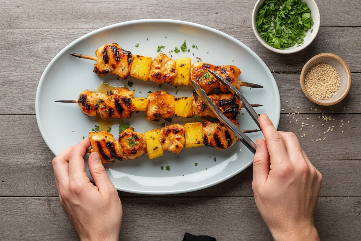 Grilled Pineapple Chicken Skewers Recipe