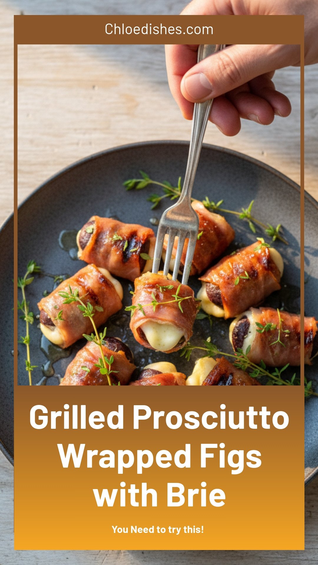 Grilled Prosciutto and Brie Wrapped Figs | Caroline Chambers
