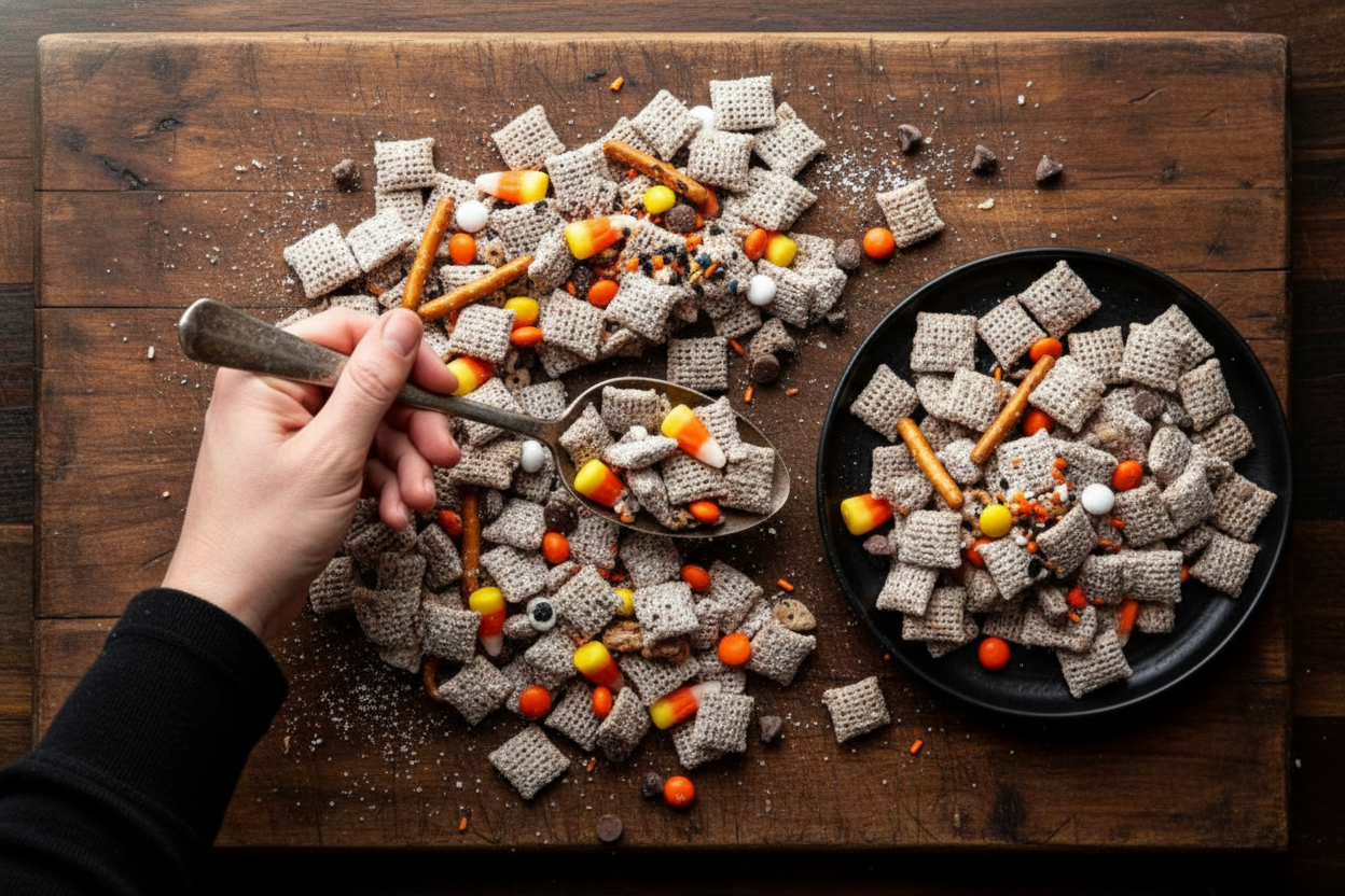 Halloween Puppy Chow Recipe for a Spooky Snack