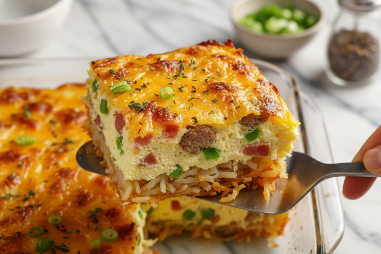 Hash Brown Egg Casserole Breakfast Recipe