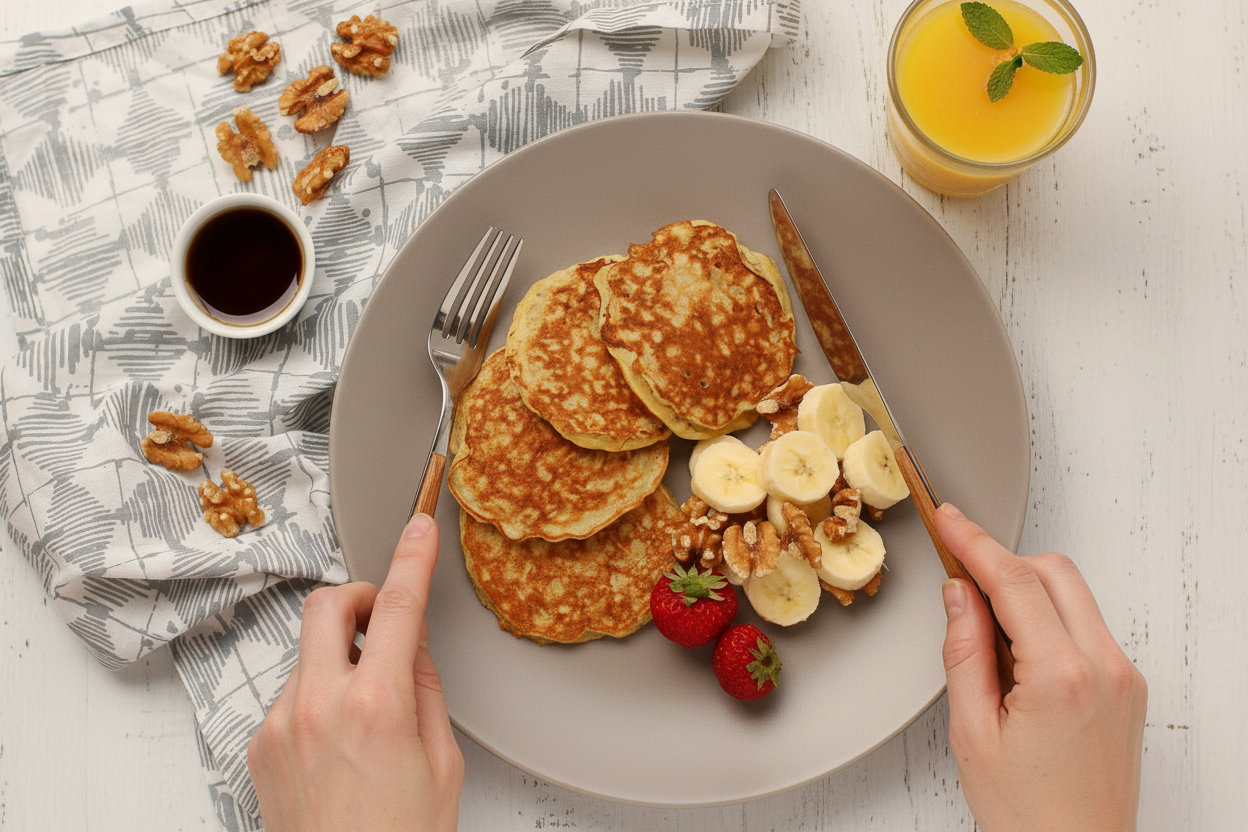 Healthy Banana Pancakes Recipe for Breakfast