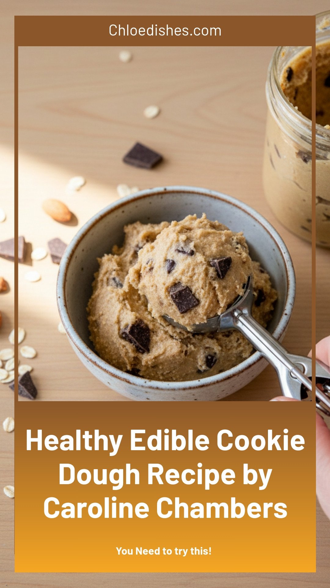 Healthy-ish Edible Cookie Dough | Caroline Chambers
