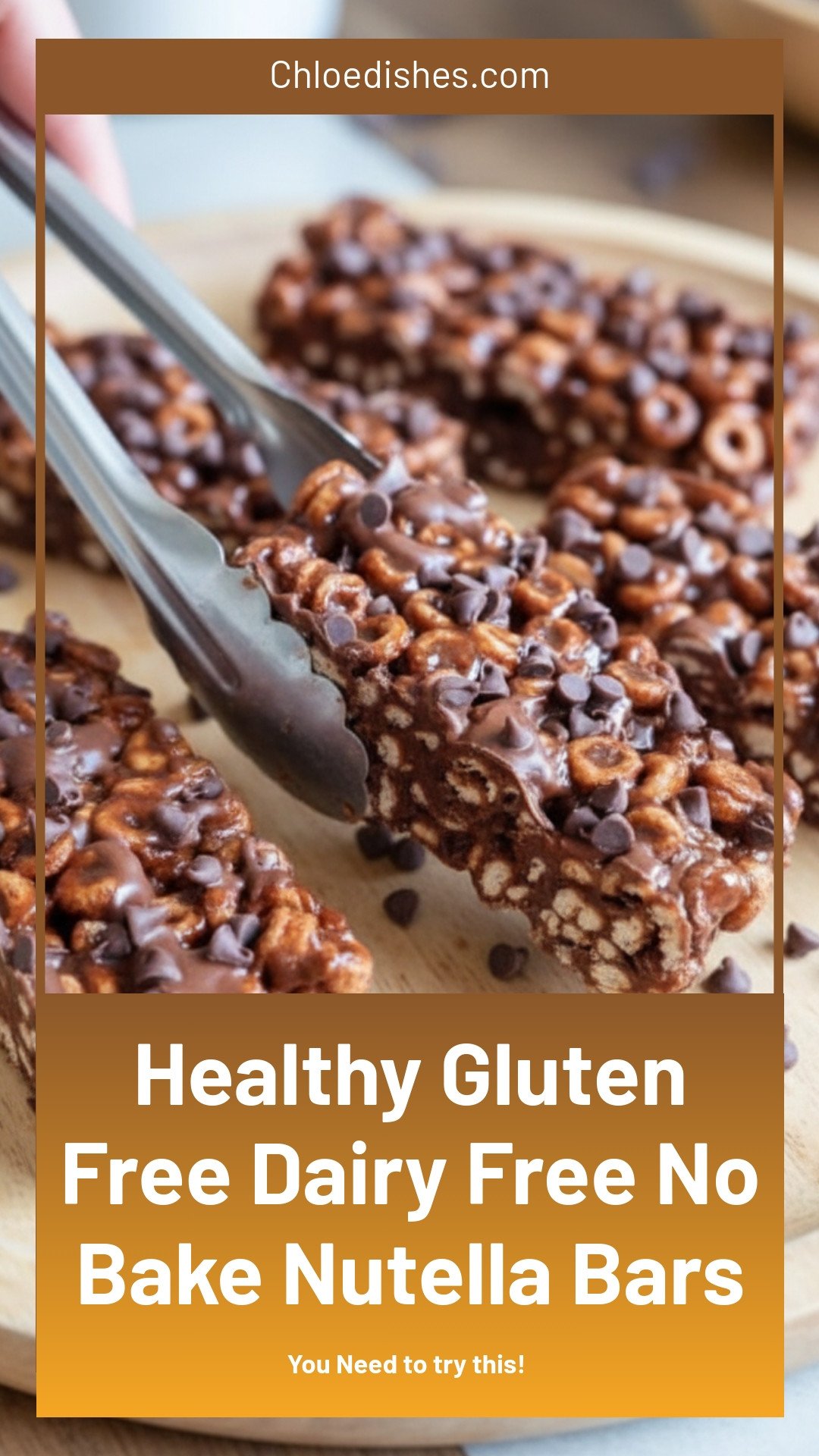 Gluten and Dairy Free Healthy No-Bake Nutella Bars