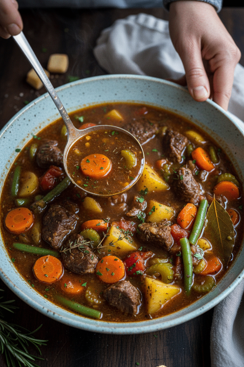 Braised Vegetable Beef Soup Recipe