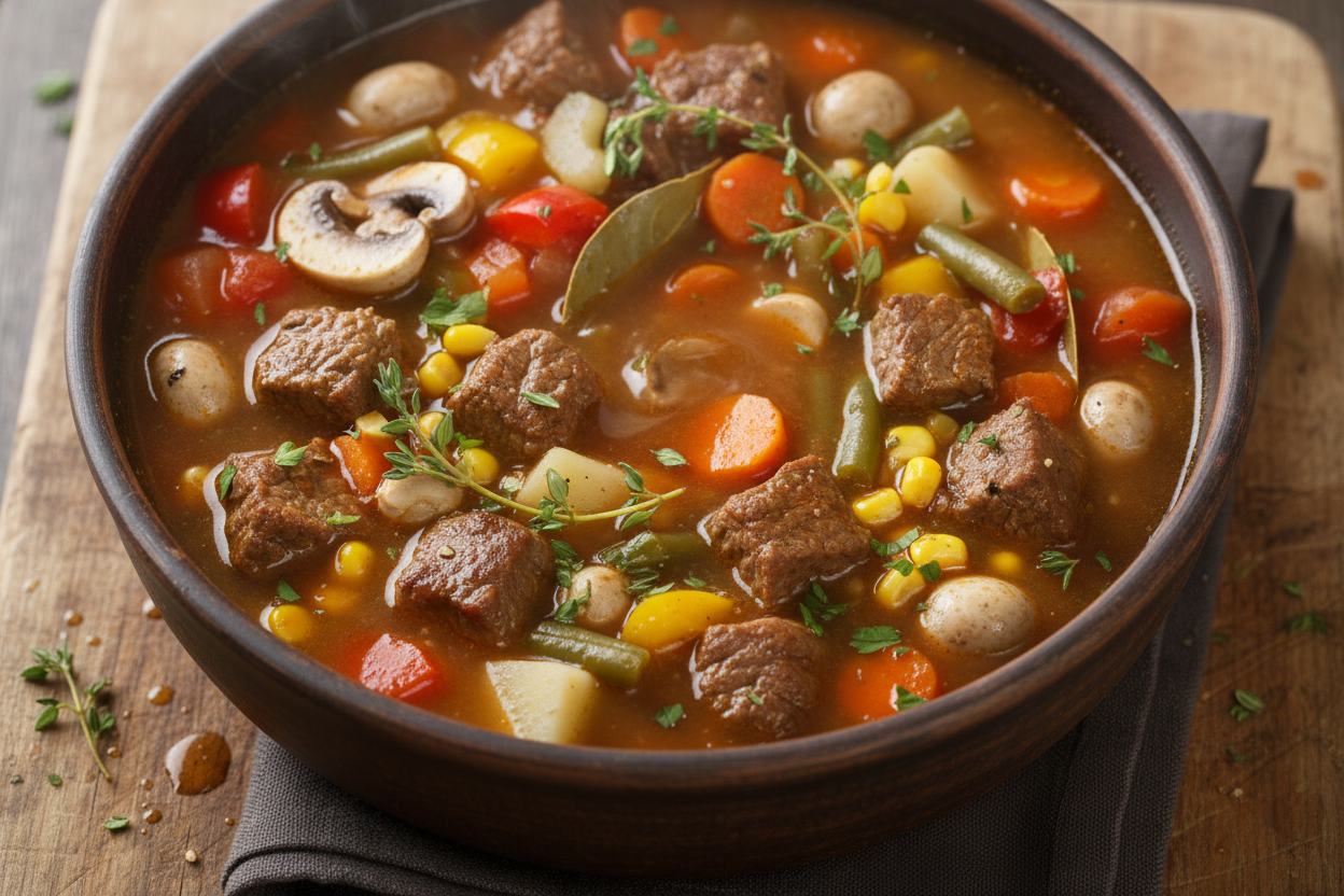 Hearty Beef and Vegetable Soup Recipe