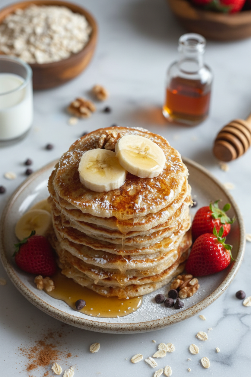 Oatmeal Protein Pancakes Recipe