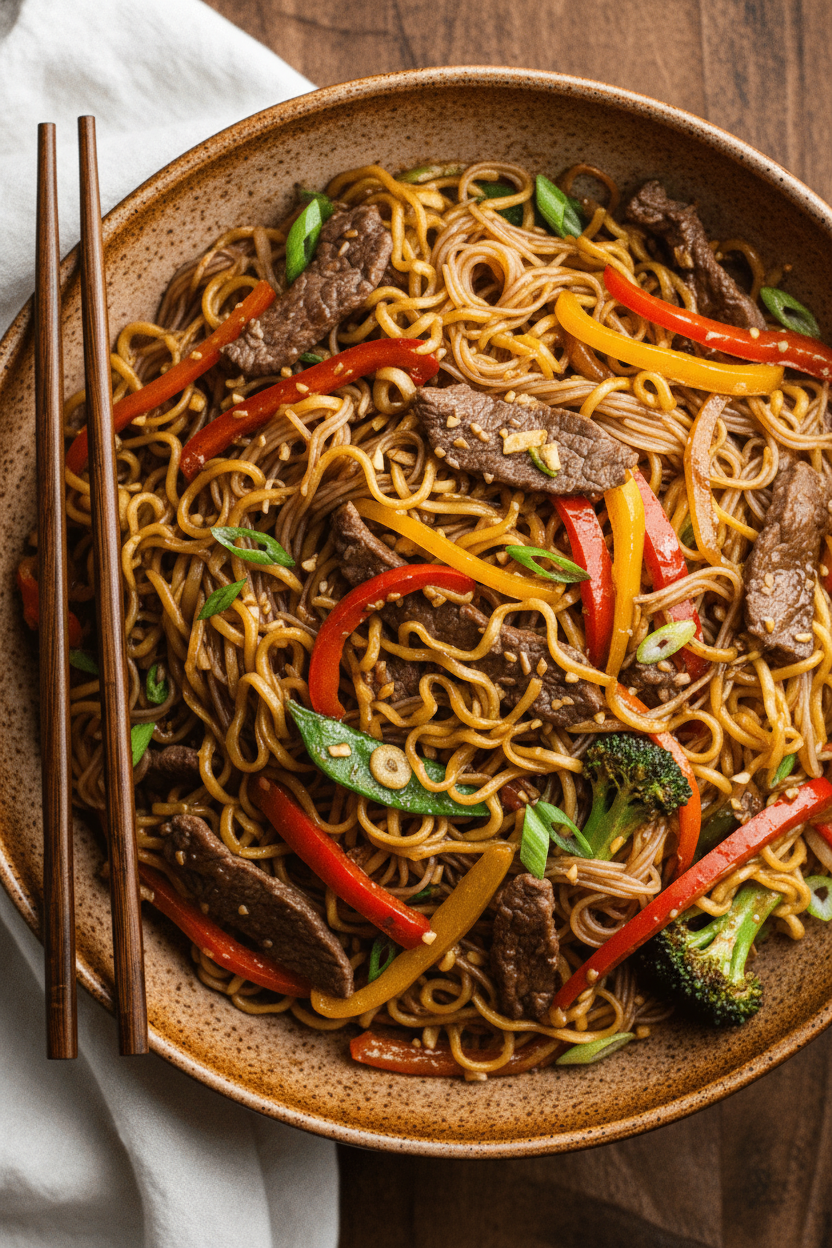 Hoisin Beef Noodles Recipe