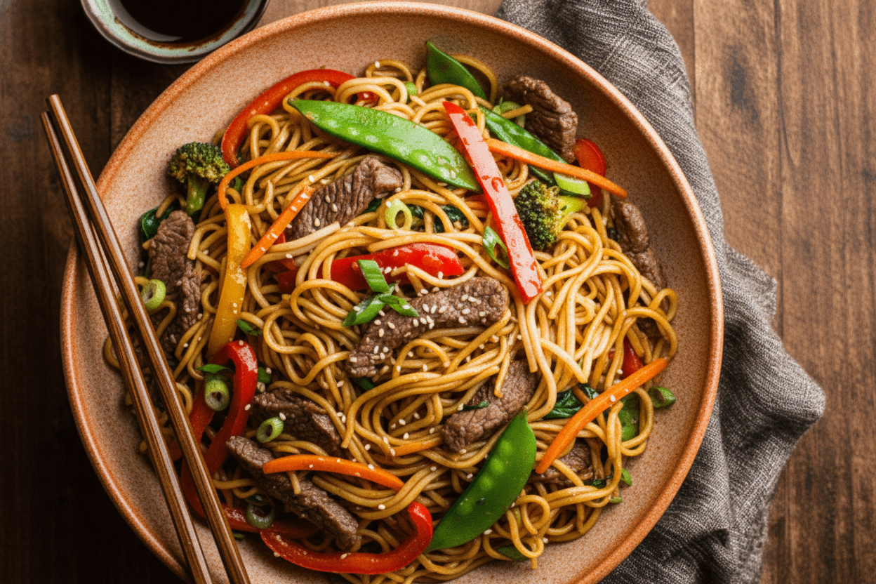 Hoisin Beef Noodles Recipe Easy Dinner