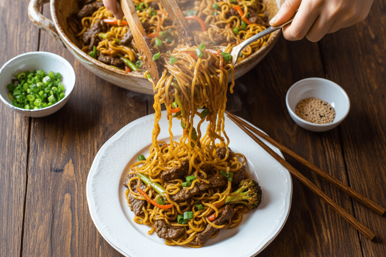Hoisin Beef Noodles Recipe Easy Homemade