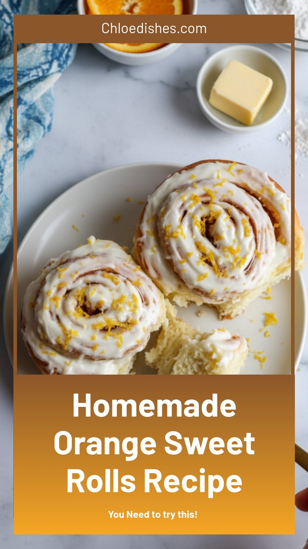 Homemade Orange Sweet Rolls Recipe