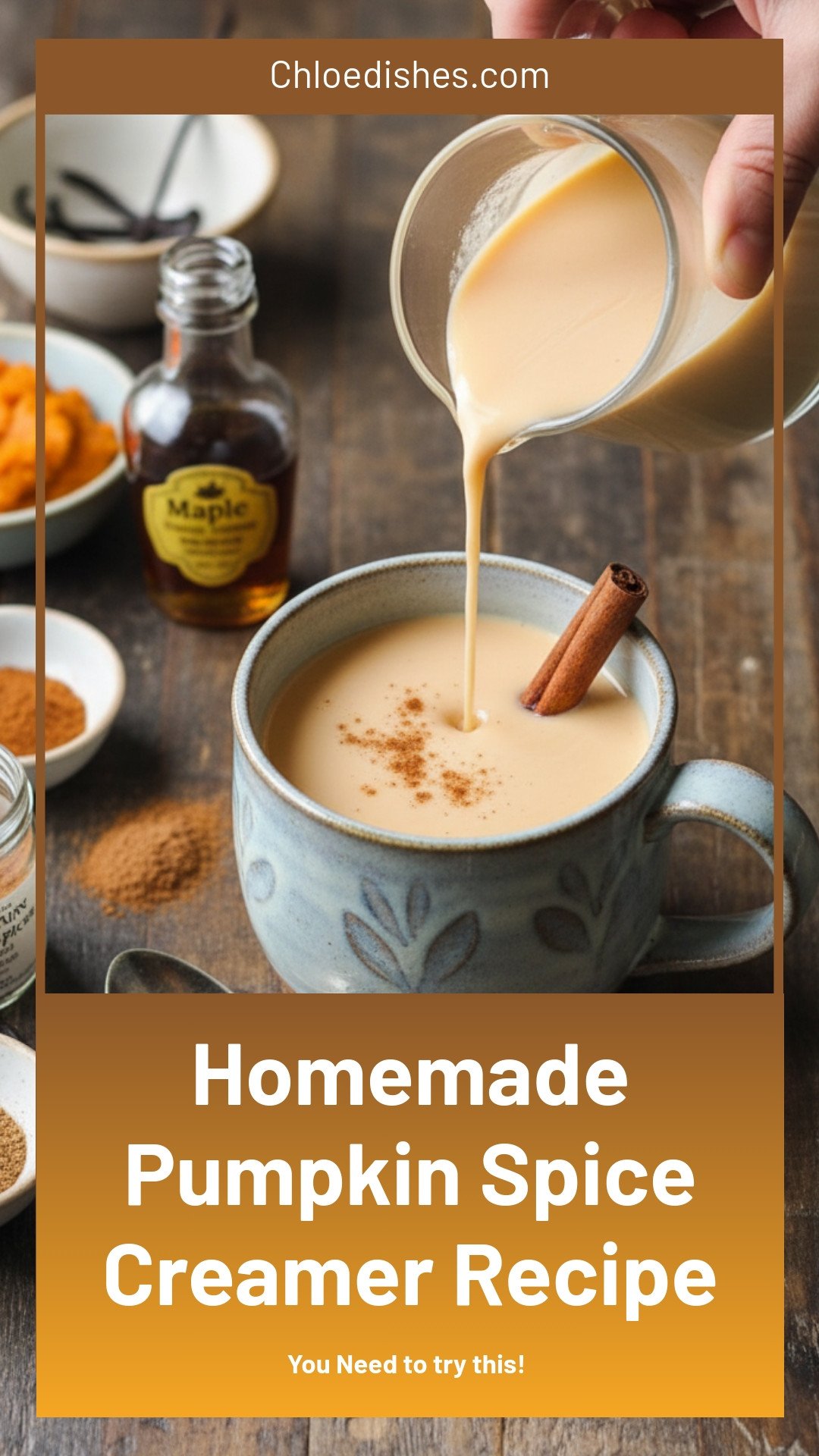 How to Make Pumpkin Spice Creamer