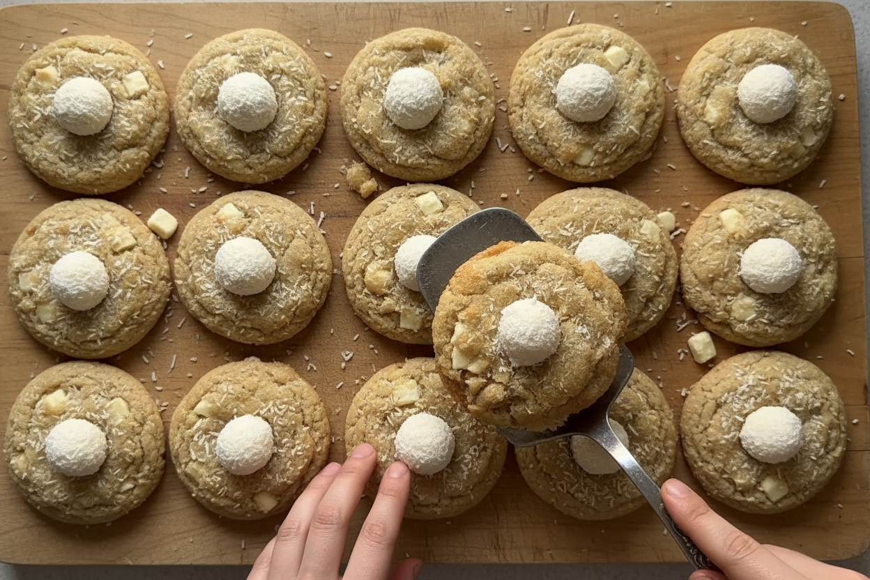 Homemade Raffaello Coconut Almond Cookie Recipe
