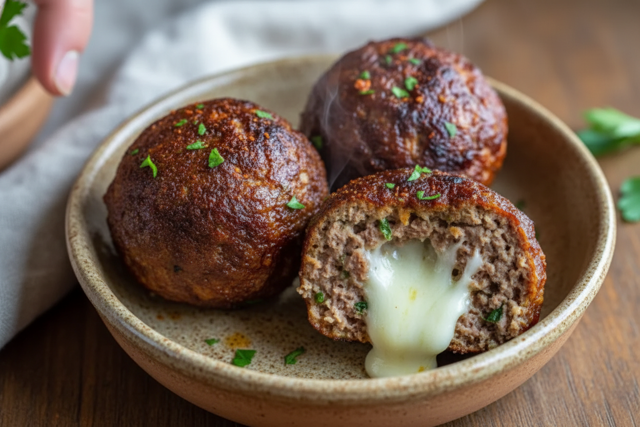 Homemade Smoked Stuffed Meatball Recipe