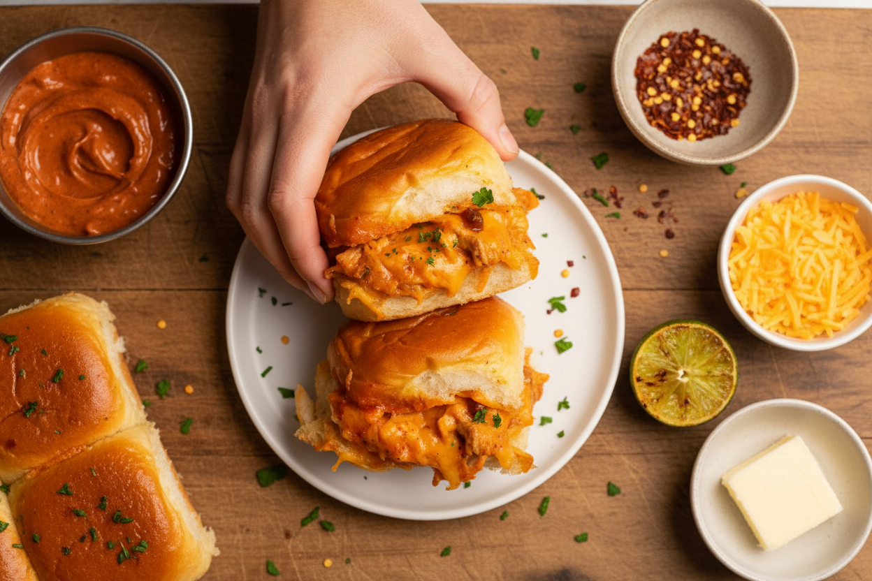 Hot Honey Chipotle Chicken Sliders Recipe