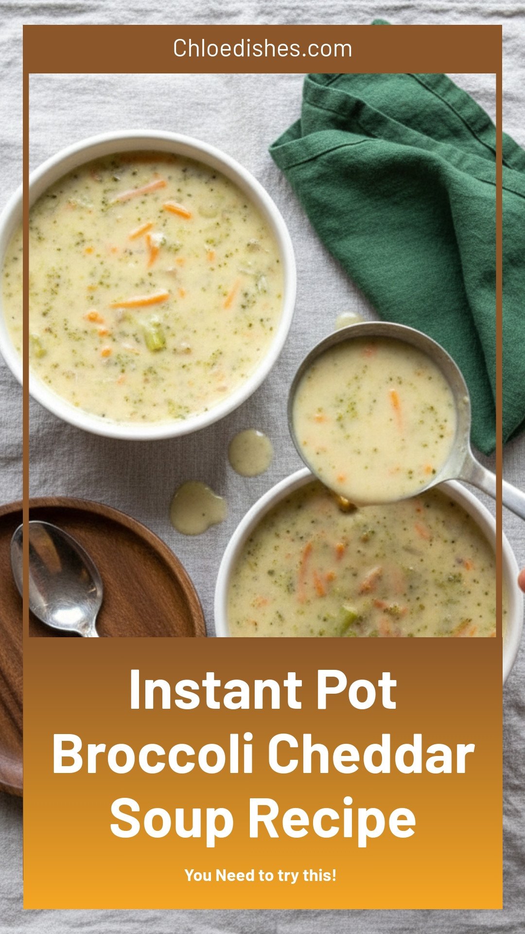 Broccoli Cheddar Soup - Pressure Cooker/InstantPot/MultiPot Recipe | Caroline Chambers