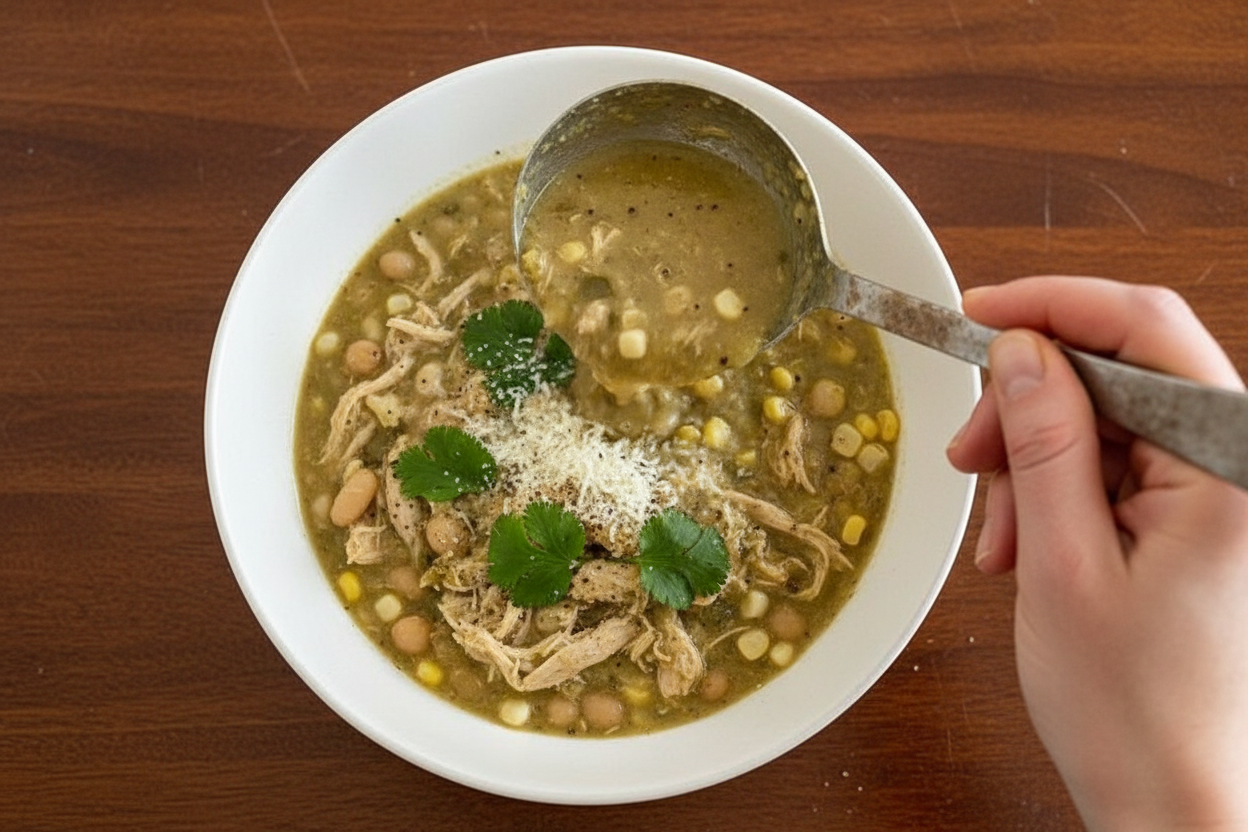 Instant Pot Creamy Green Chicken Chili Recipe