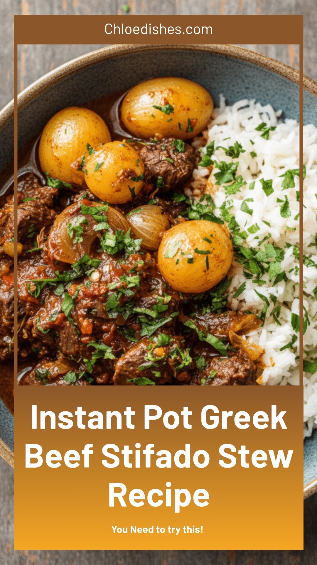 Instant Pot Greek Beef Stifado Recipe