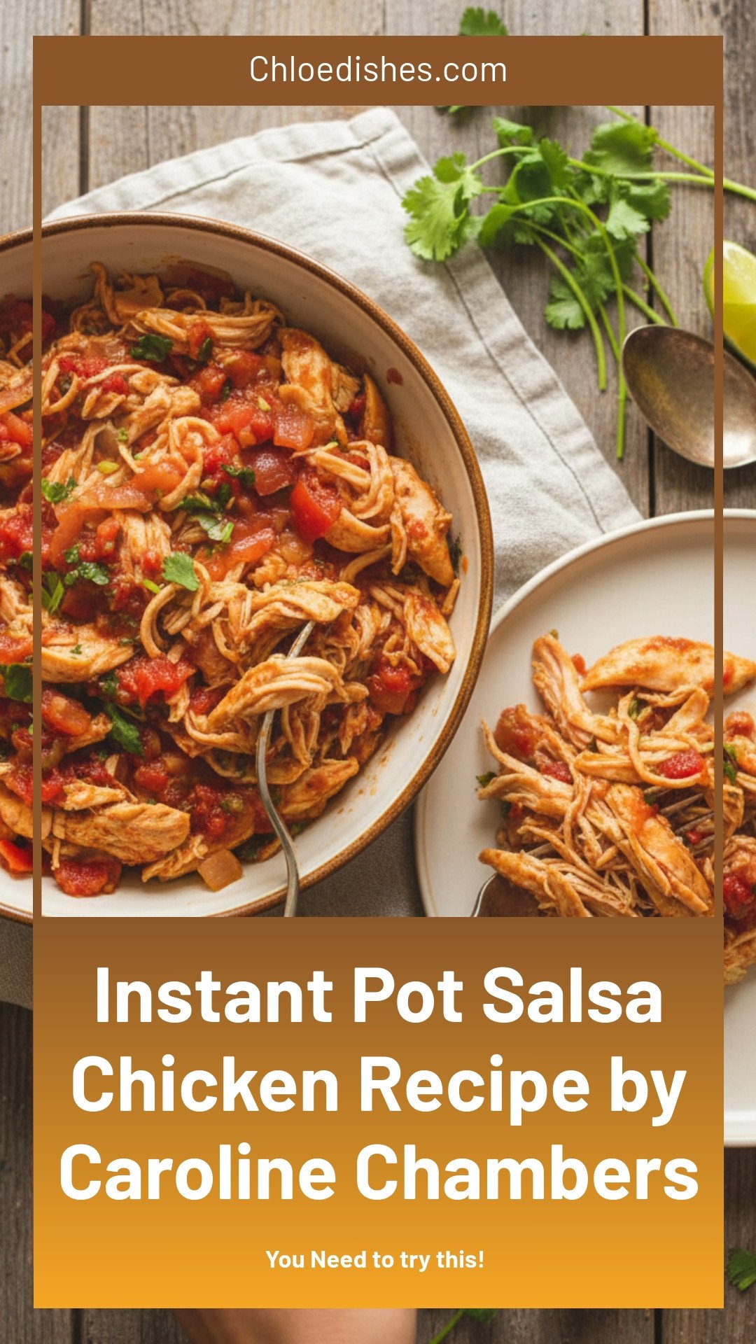 InstantPot (or Stovetop) Salsa Chicken | Caroline Chambers