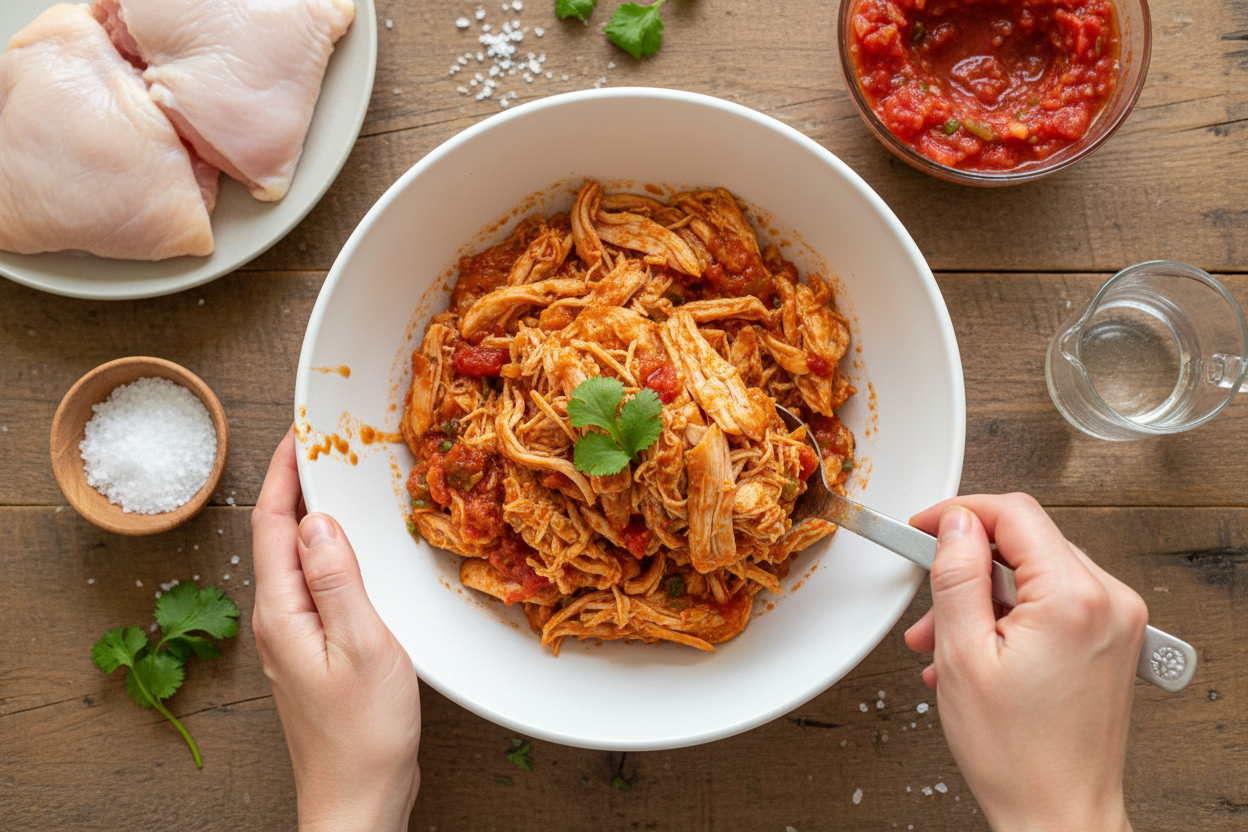 InstantPot (or Stovetop) Salsa Chicken | Caroline Chambers: Instant Pot Salsa Chicken Recipe by Caroline Chambers