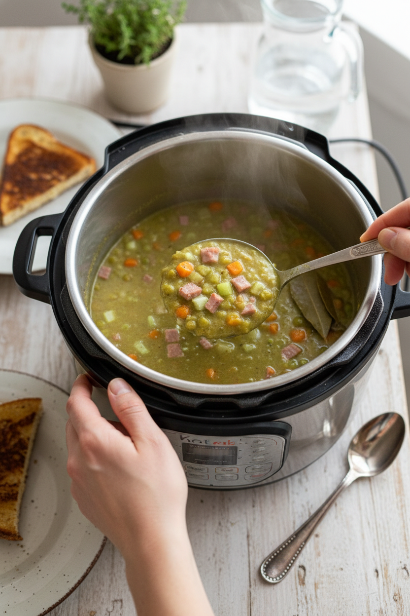 Healthy Instant Pot Split Pea Soup