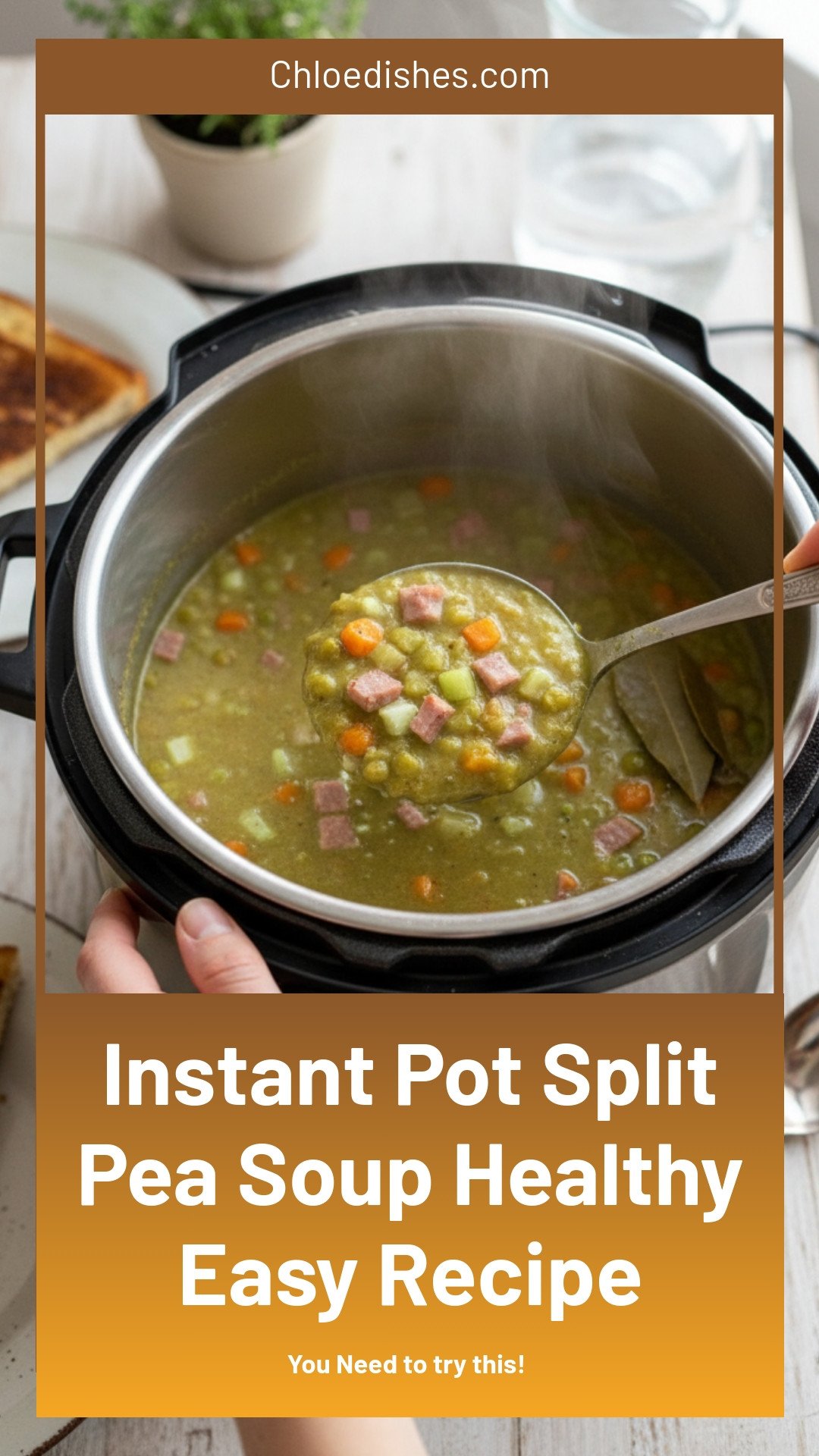 Healthy Instant Pot Split Pea Soup