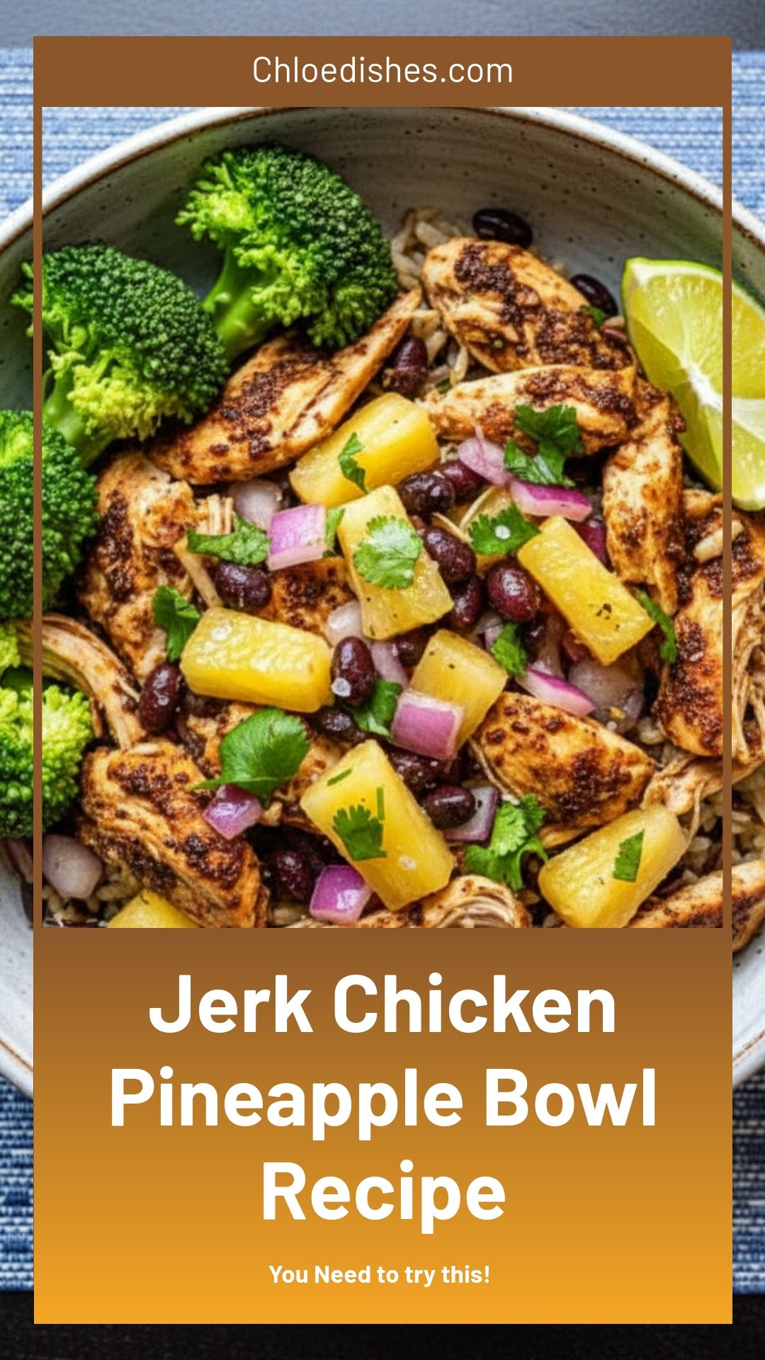 Jerk Chicken Pineapple Bowl