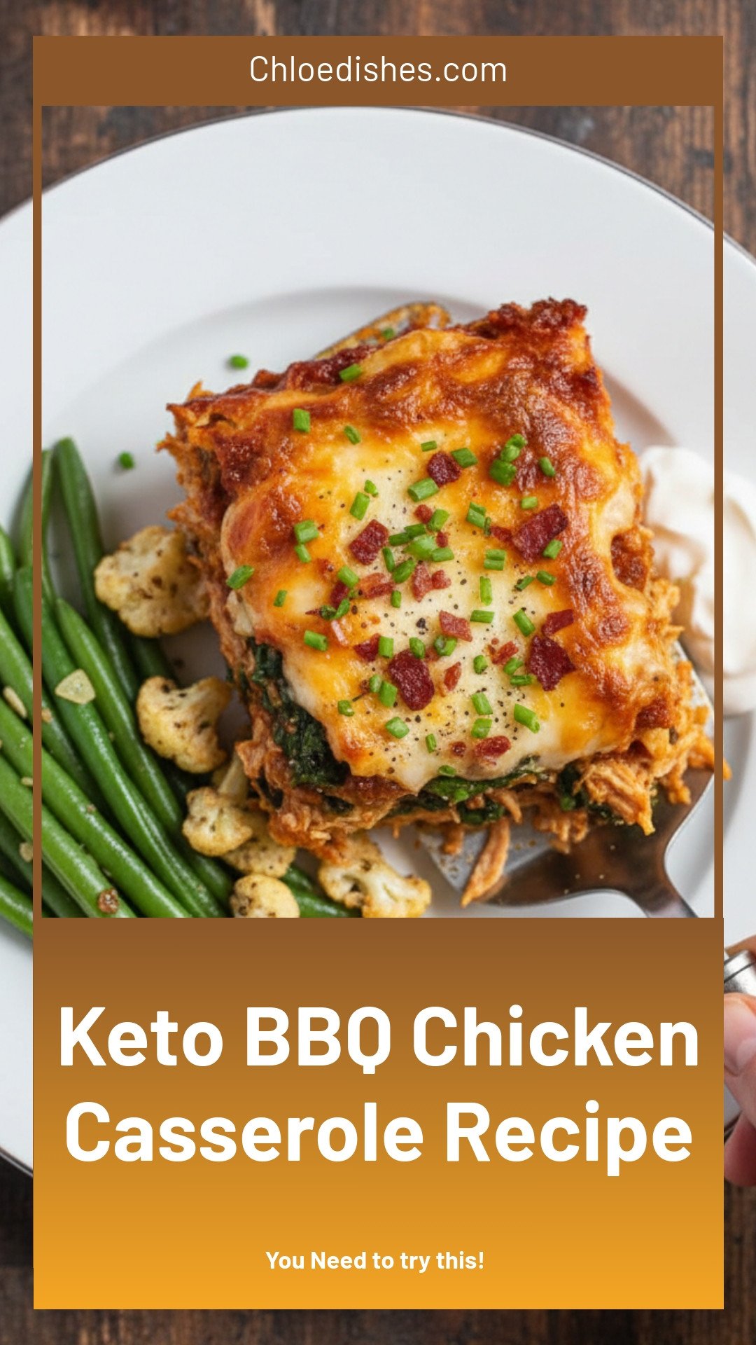 Keto BBQ Chicken Casserole