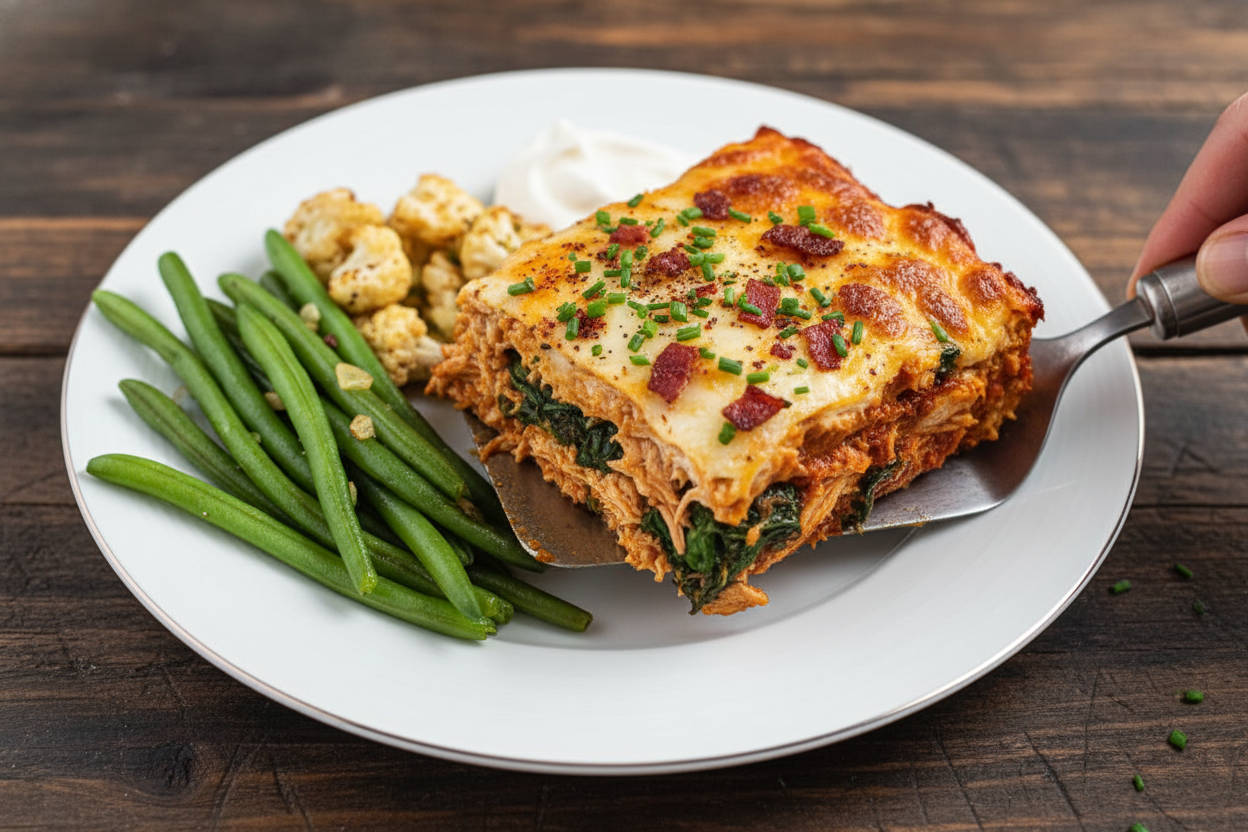 Keto BBQ Chicken Casserole Recipe